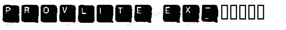 ProvLite Ex字体转换